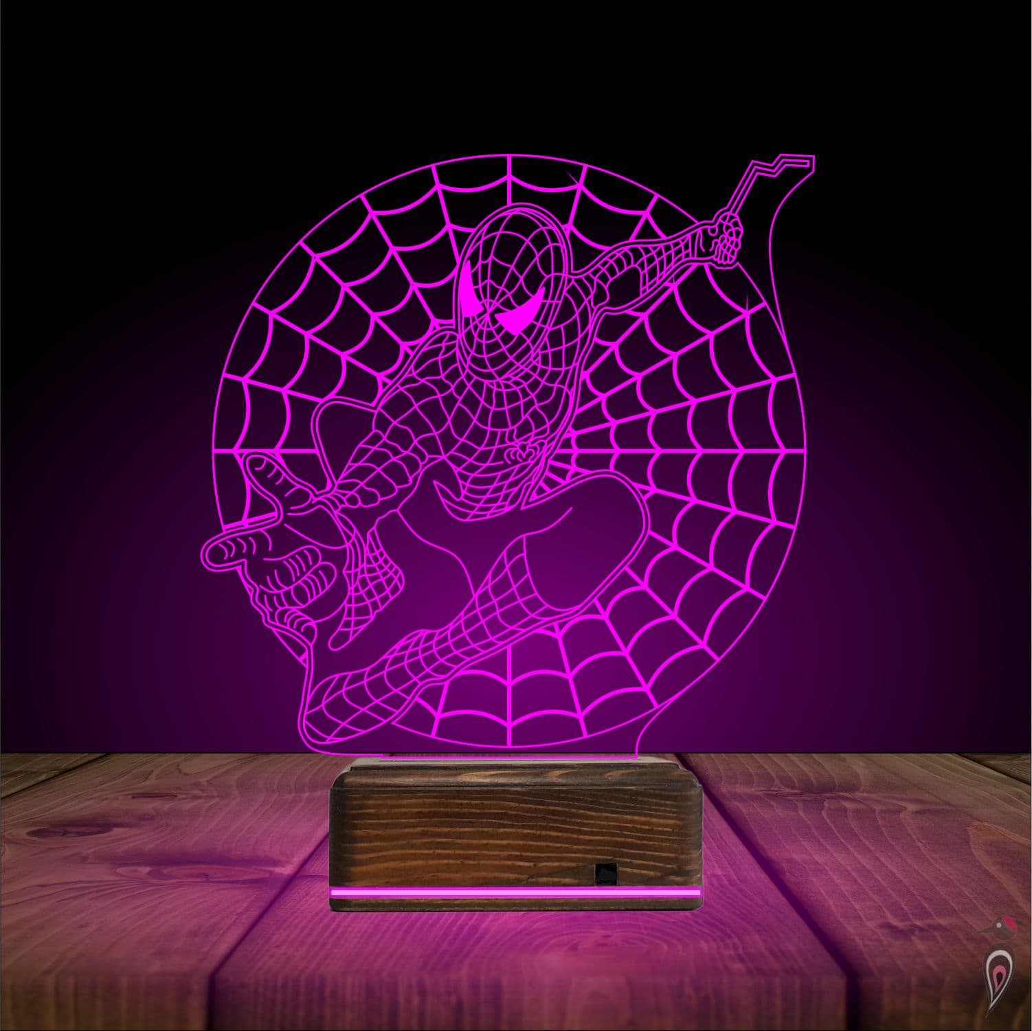 Человек-паук — 3D LED Ночник | Подарок фанату Marvel 6