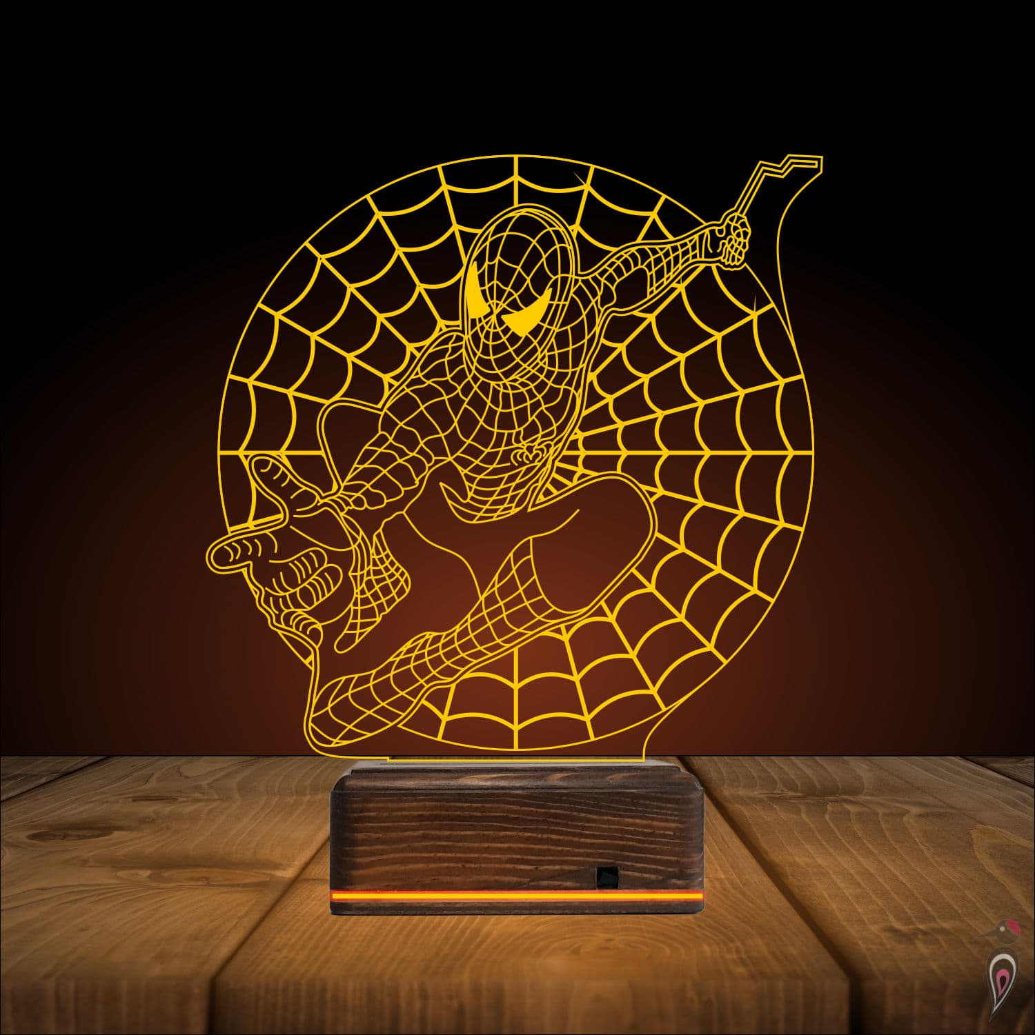 Человек-паук — 3D LED Ночник | Подарок фанату Marvel 9