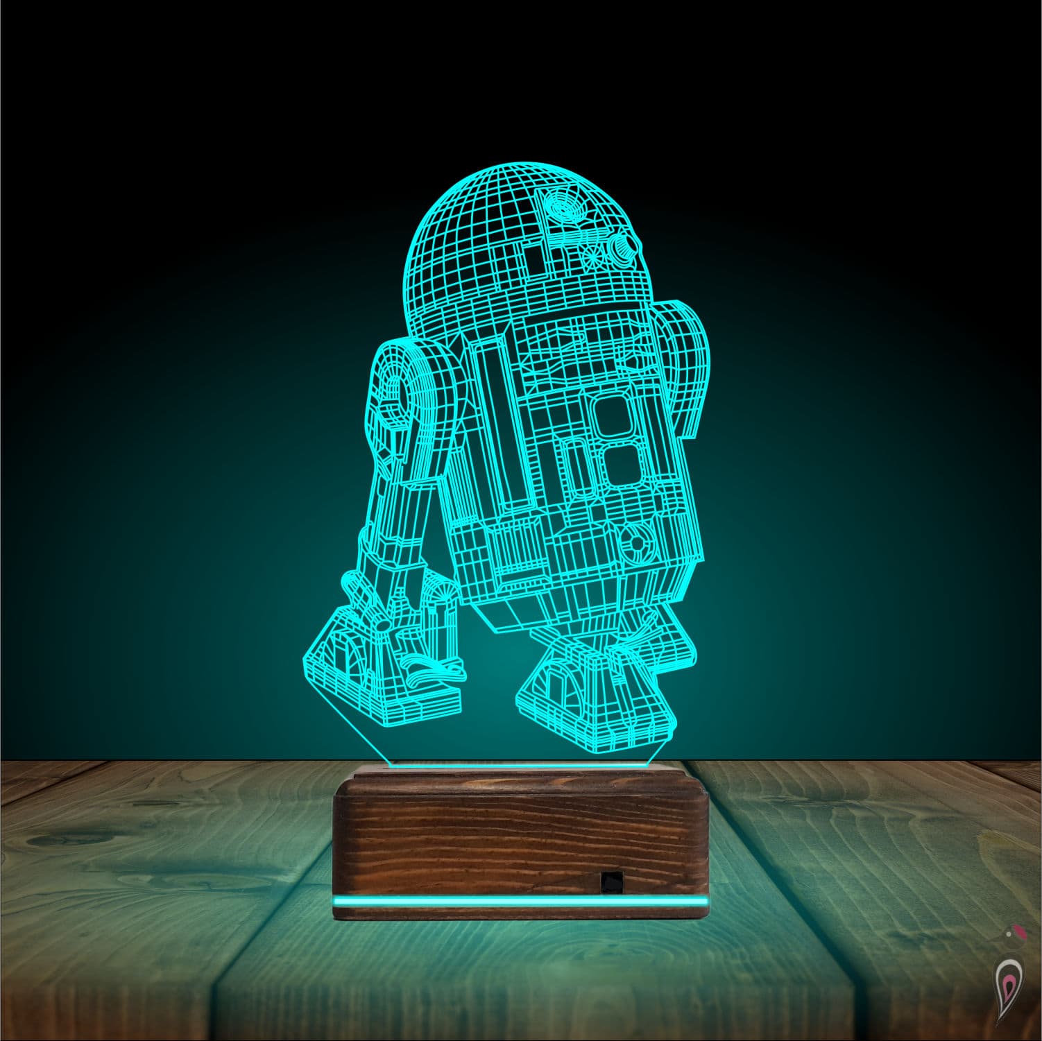 R2-D2 — 3D LED Ночник | Подарок фанату Star Wars 4