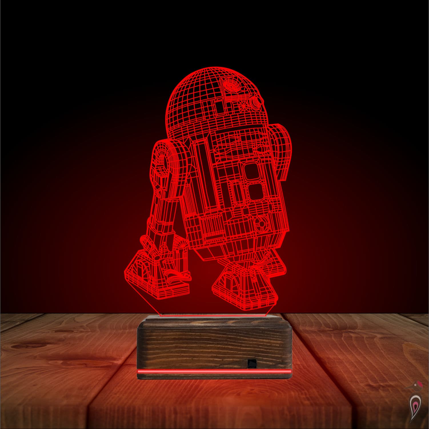 R2-D2 — 3D LED Ночник | Подарок фанату Star Wars 5