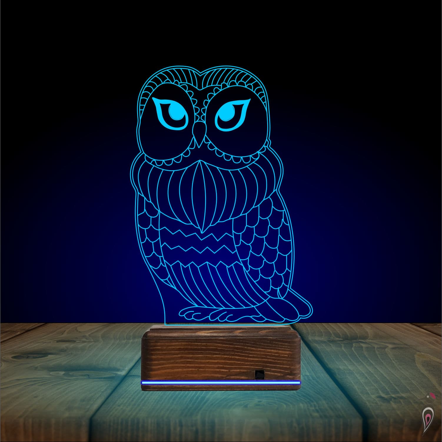 Сова — 3D LED Ночник | Оригинальный подарок 10