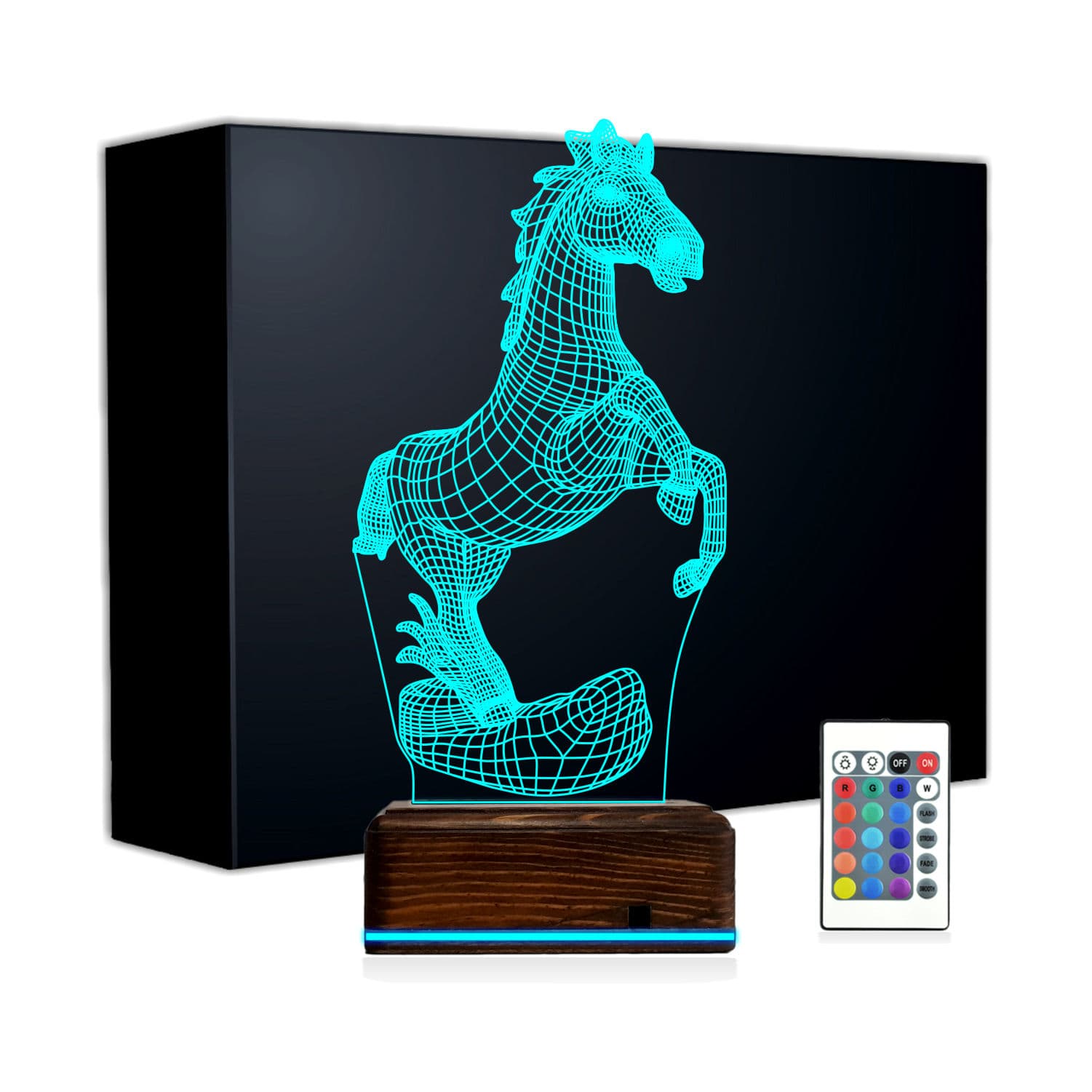 Лошадь — 3D LED Ночник | Подарок любителям животных 1