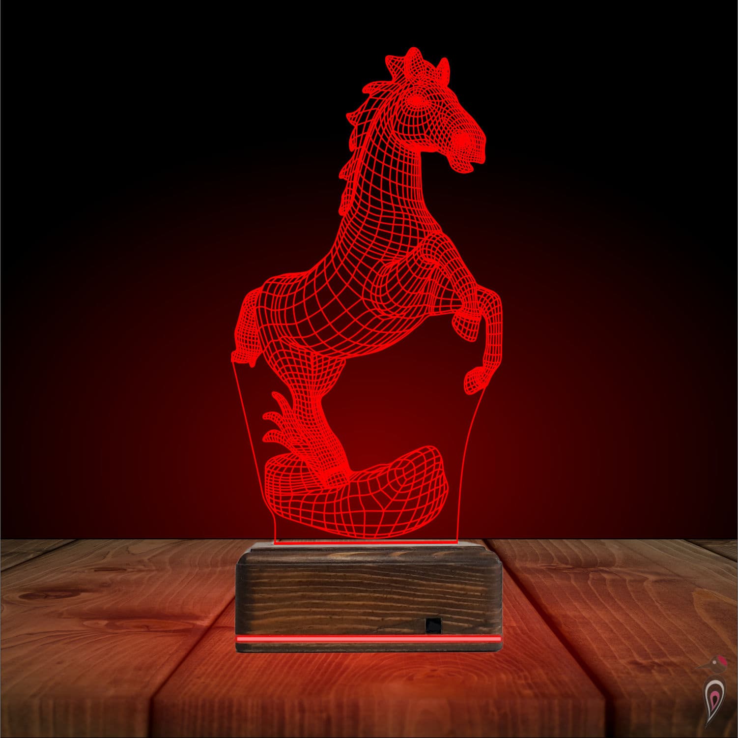 Лошадь — 3D LED Ночник | Подарок любителям животных 5