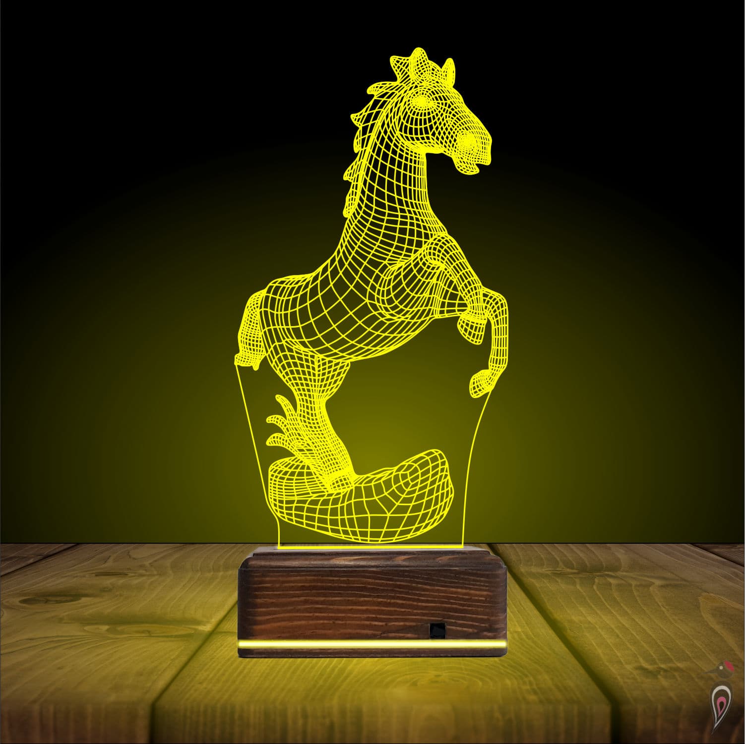 Лошадь — 3D LED Ночник | Подарок любителям животных 7