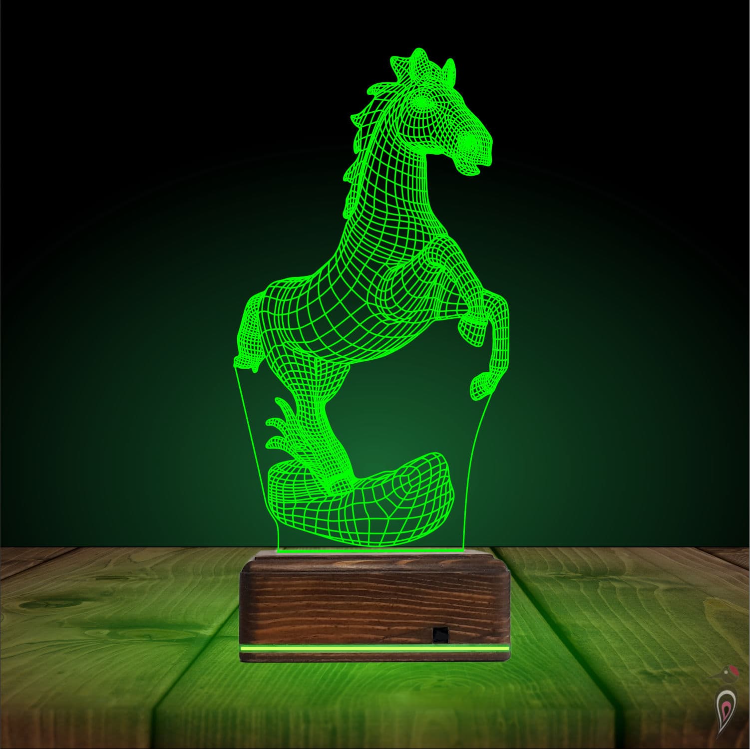 Лошадь — 3D LED Ночник | Подарок любителям животных 8