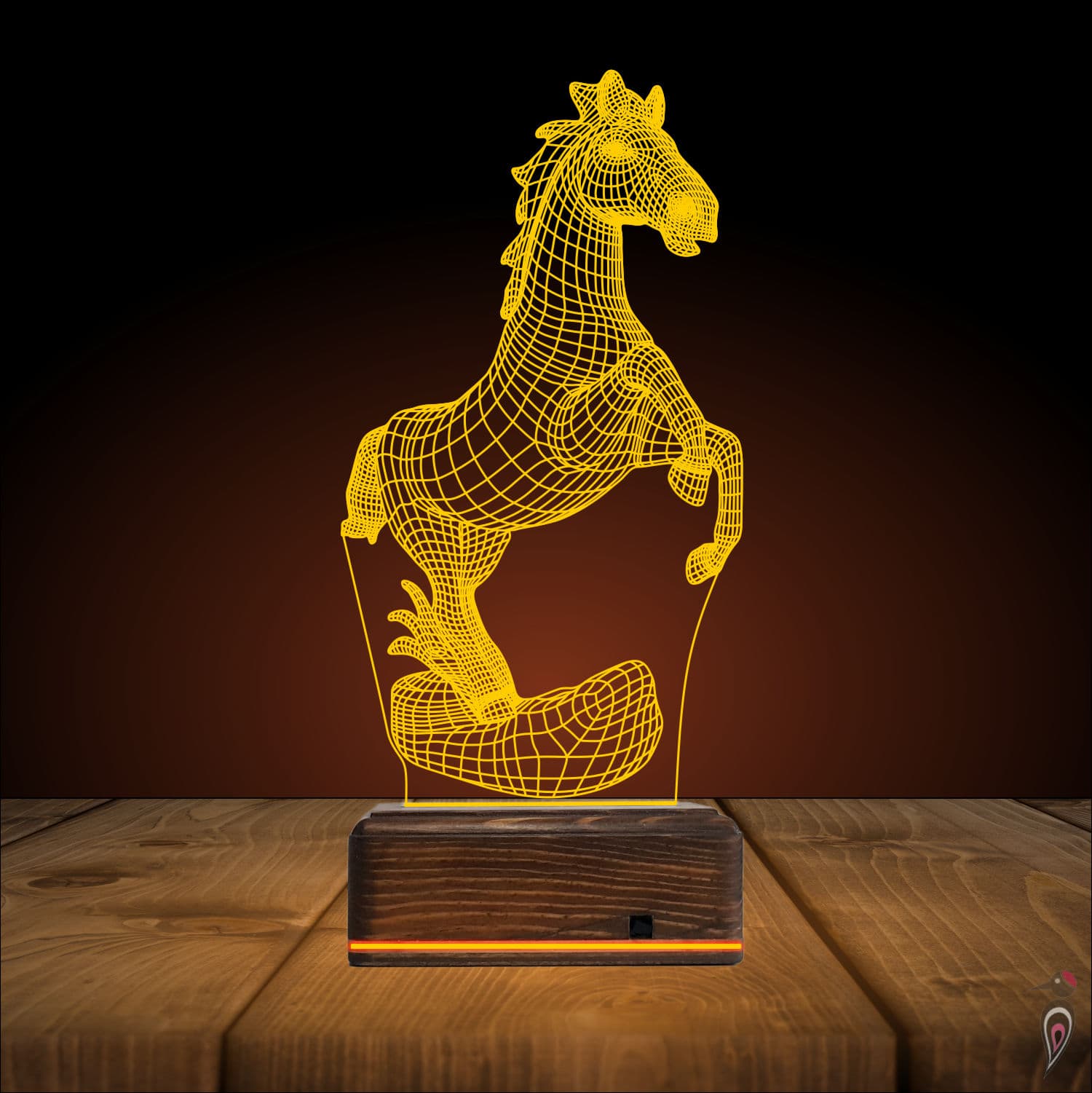 Лошадь — 3D LED Ночник | Подарок любителям животных 9