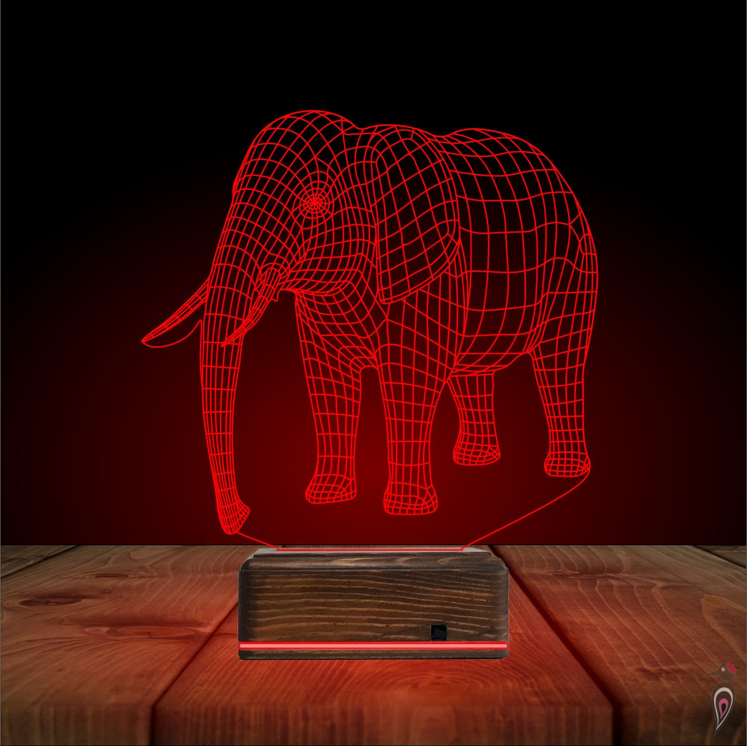 Слон — 3D LED Ночник | Подарок детям и взрослым 5