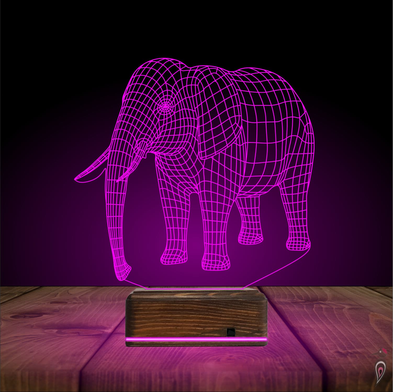 Слон — 3D LED Ночник | Подарок детям и взрослым 6