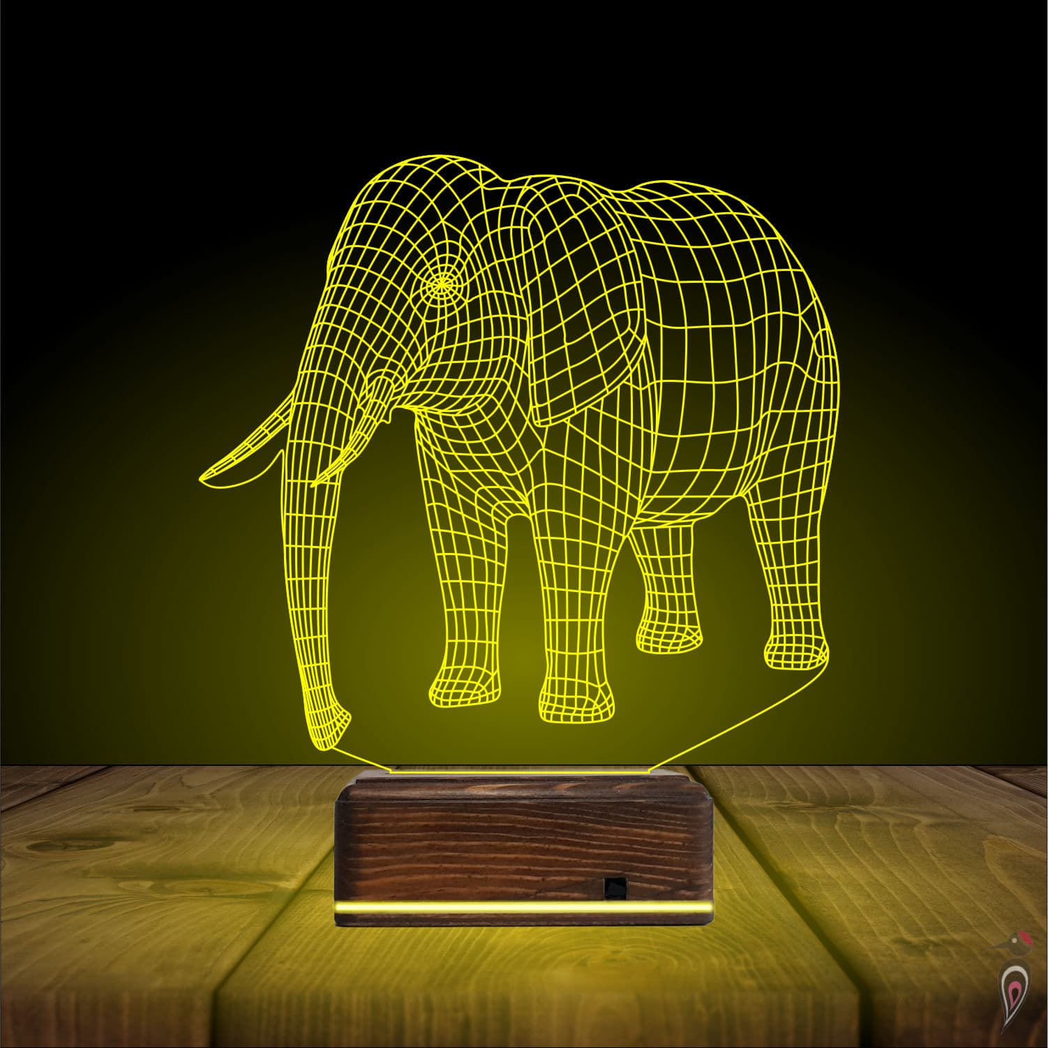 Слон — 3D LED Ночник | Подарок детям и взрослым 7