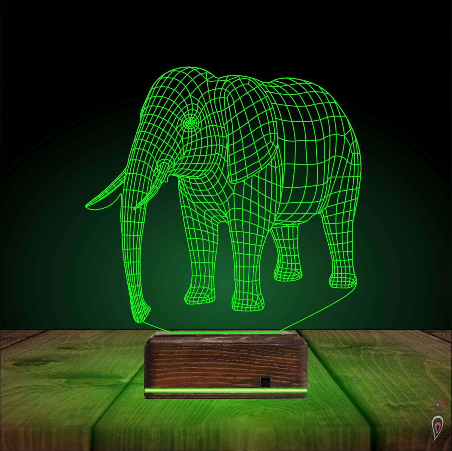 Слон — 3D LED Ночник | Подарок детям и взрослым 8