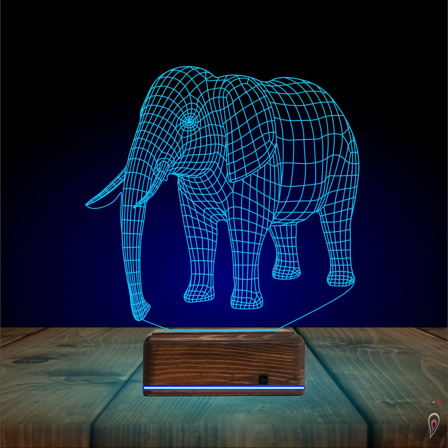 Слон — 3D LED Ночник | Подарок детям и взрослым 10