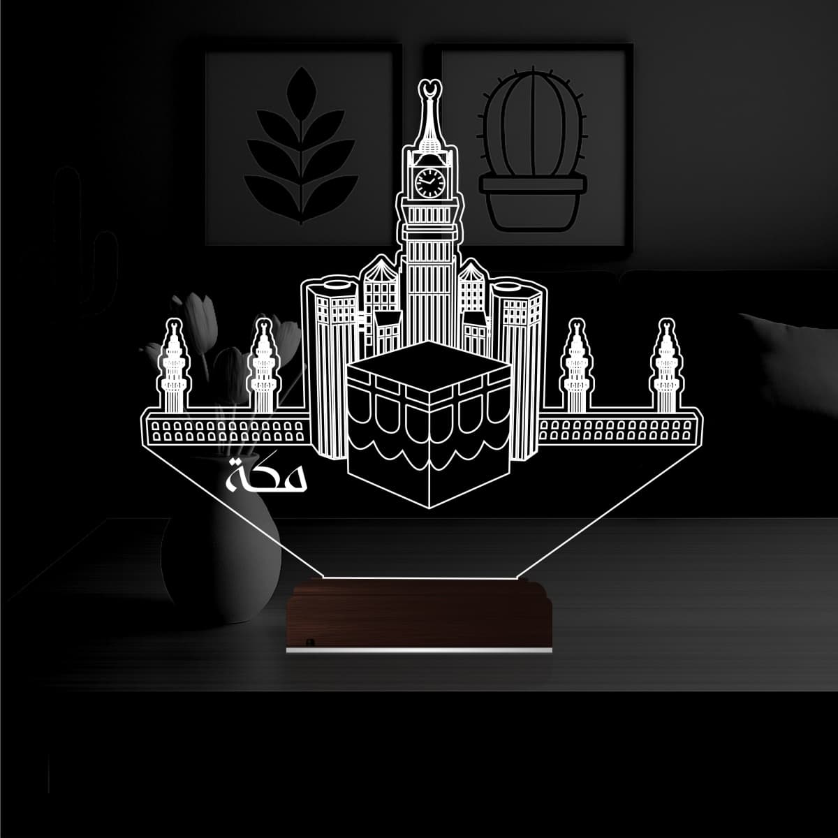 Мекка — 3D LED Ночник | Духовный подарок 1