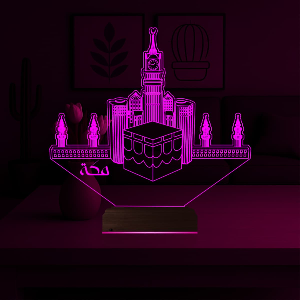 Мекка — 3D LED Ночник | Духовный подарок 4