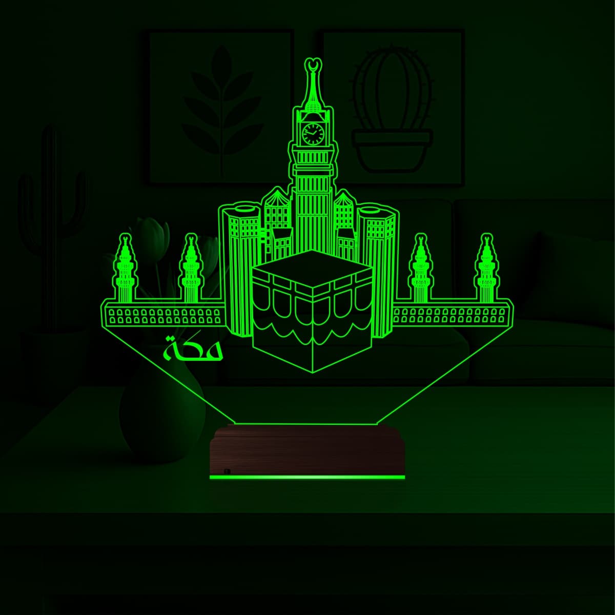 Мекка — 3D LED Ночник | Духовный подарок 5