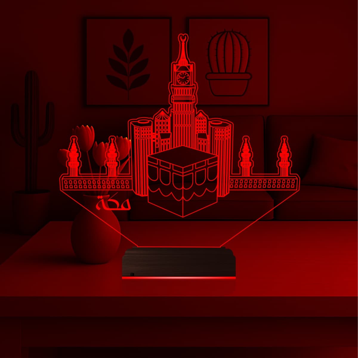 Мекка — 3D LED Ночник | Духовный подарок 6
