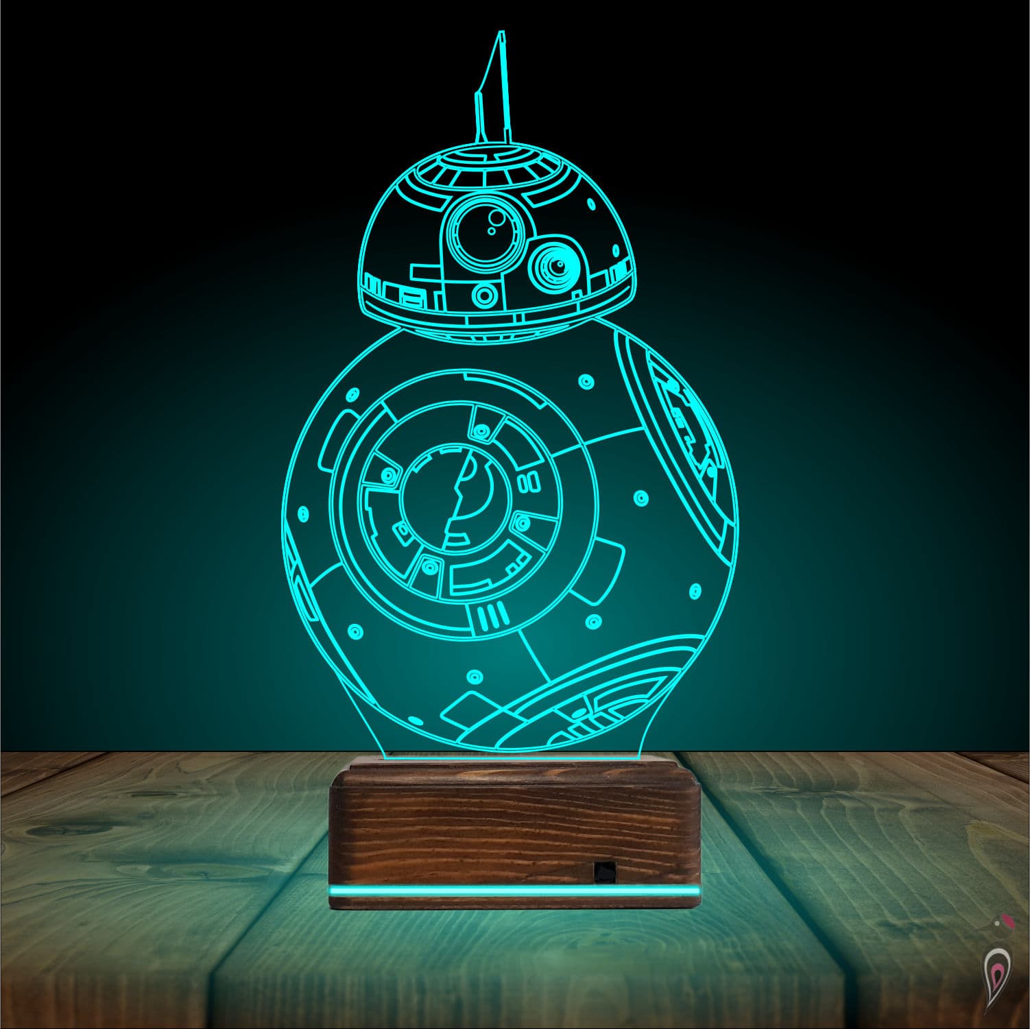 Робот BB-8 — 3D LED Ночник | Подарок фанату Звездных войн 4