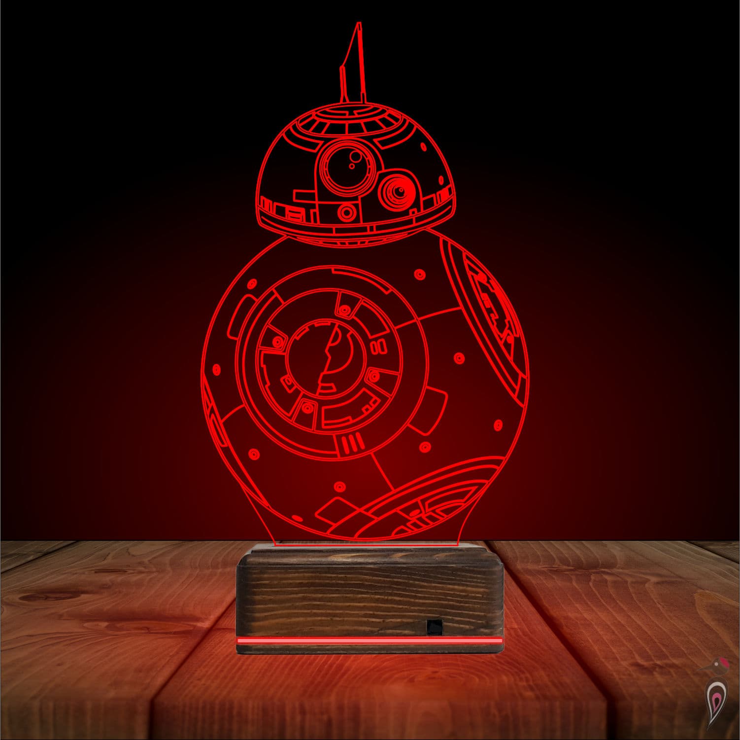 Робот BB-8 — 3D LED Ночник | Подарок фанату Звездных войн 5