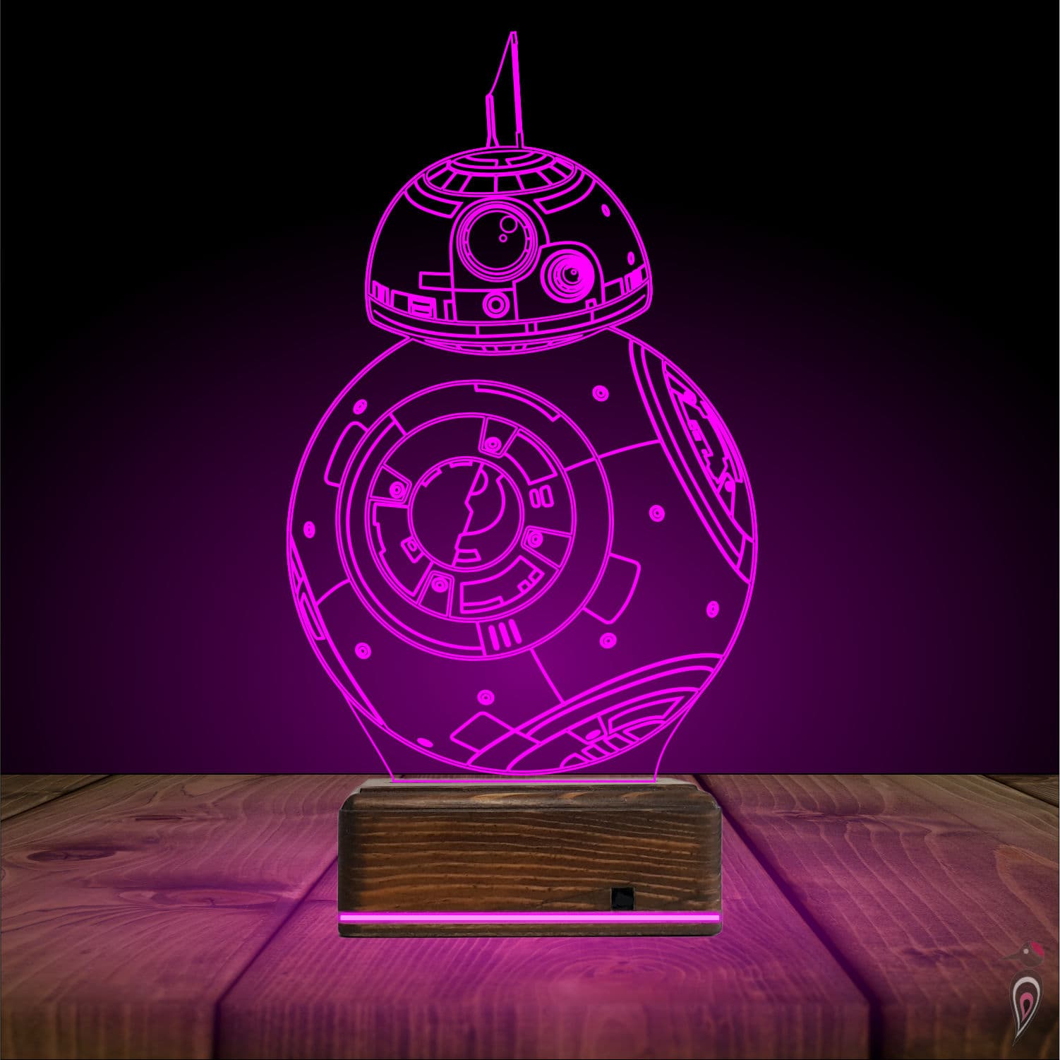 Робот BB-8 — 3D LED Ночник | Подарок фанату Звездных войн 6