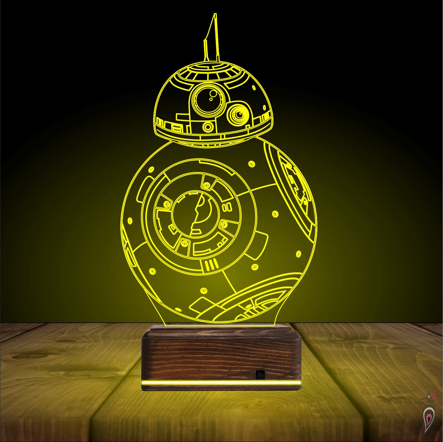 Робот BB-8 — 3D LED Ночник | Подарок фанату Звездных войн 7