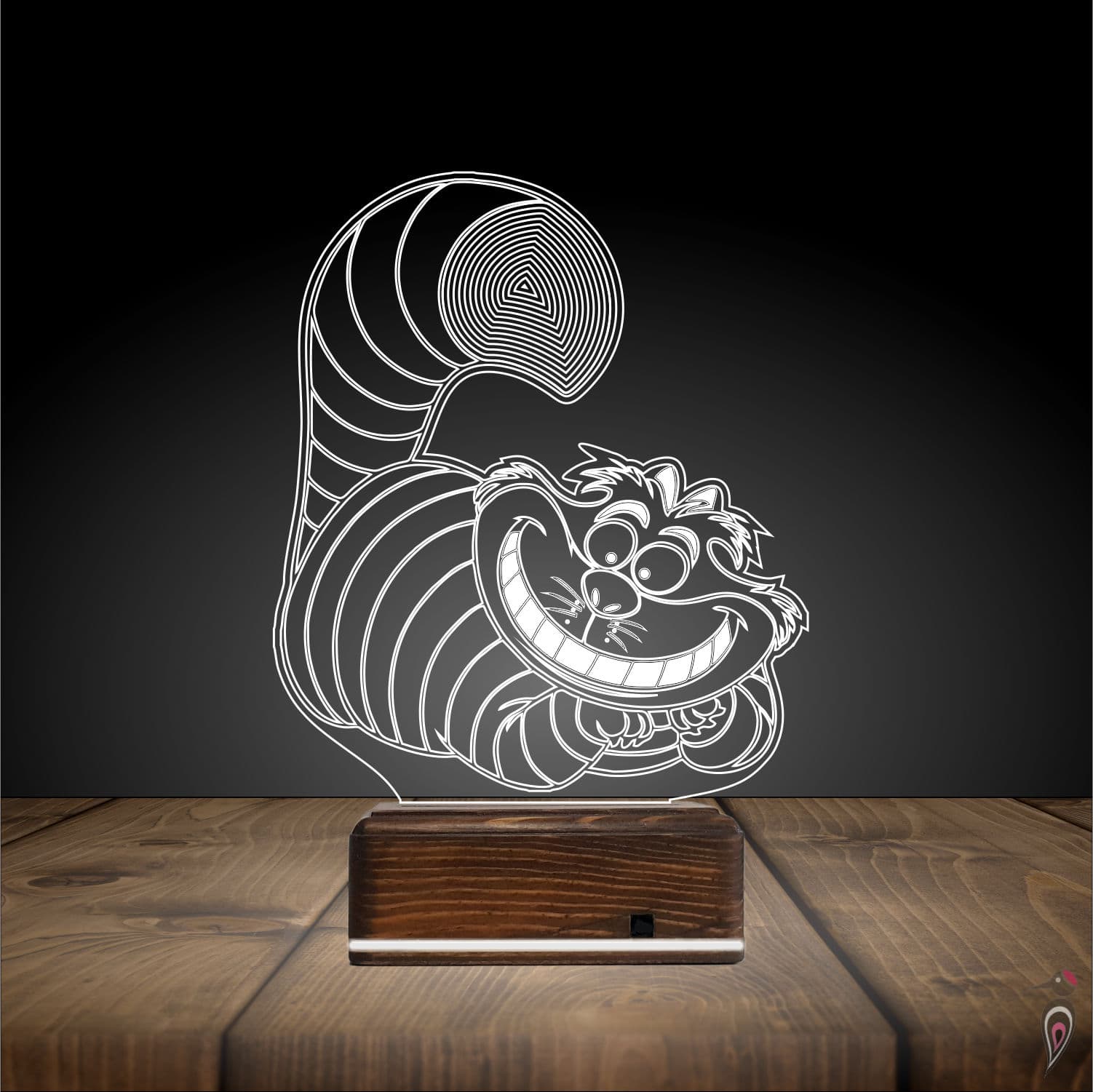 Чеширский Кот — 3D LED Ночник | Подарок фанатам 3