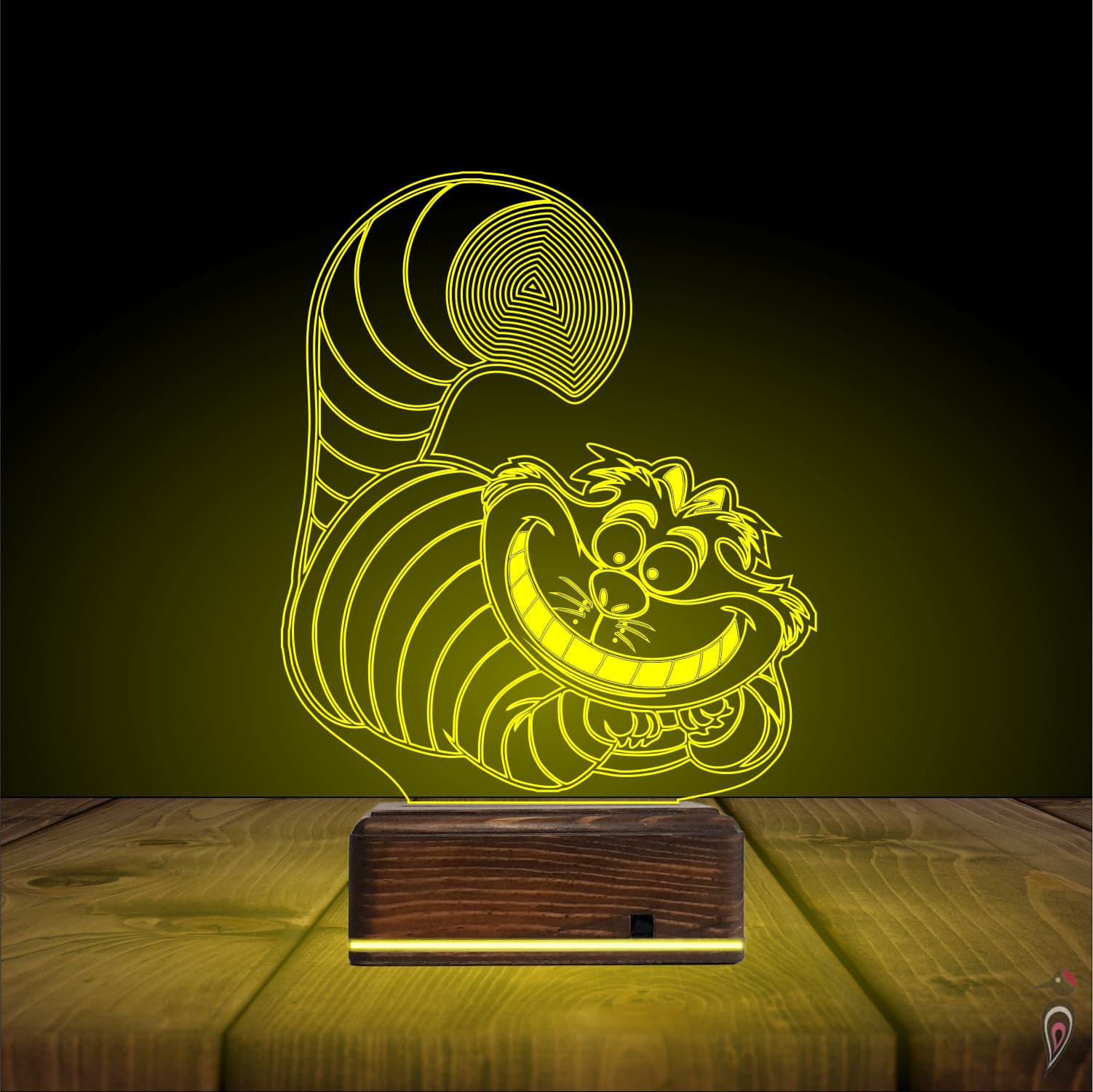Чеширский Кот — 3D LED Ночник | Подарок фанатам 7