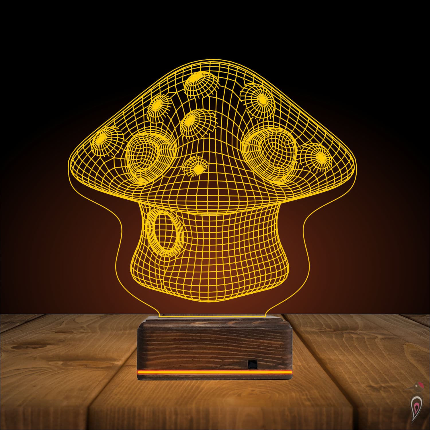 Гриб — 3D LED Ночник | Подарок ребёнку 9