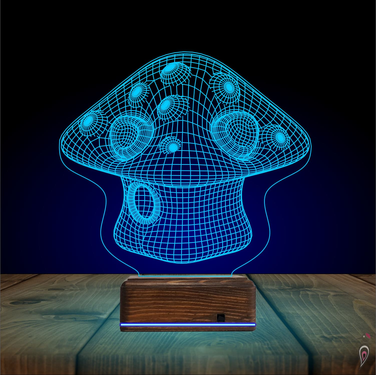 Гриб — 3D LED Ночник | Подарок ребёнку 10