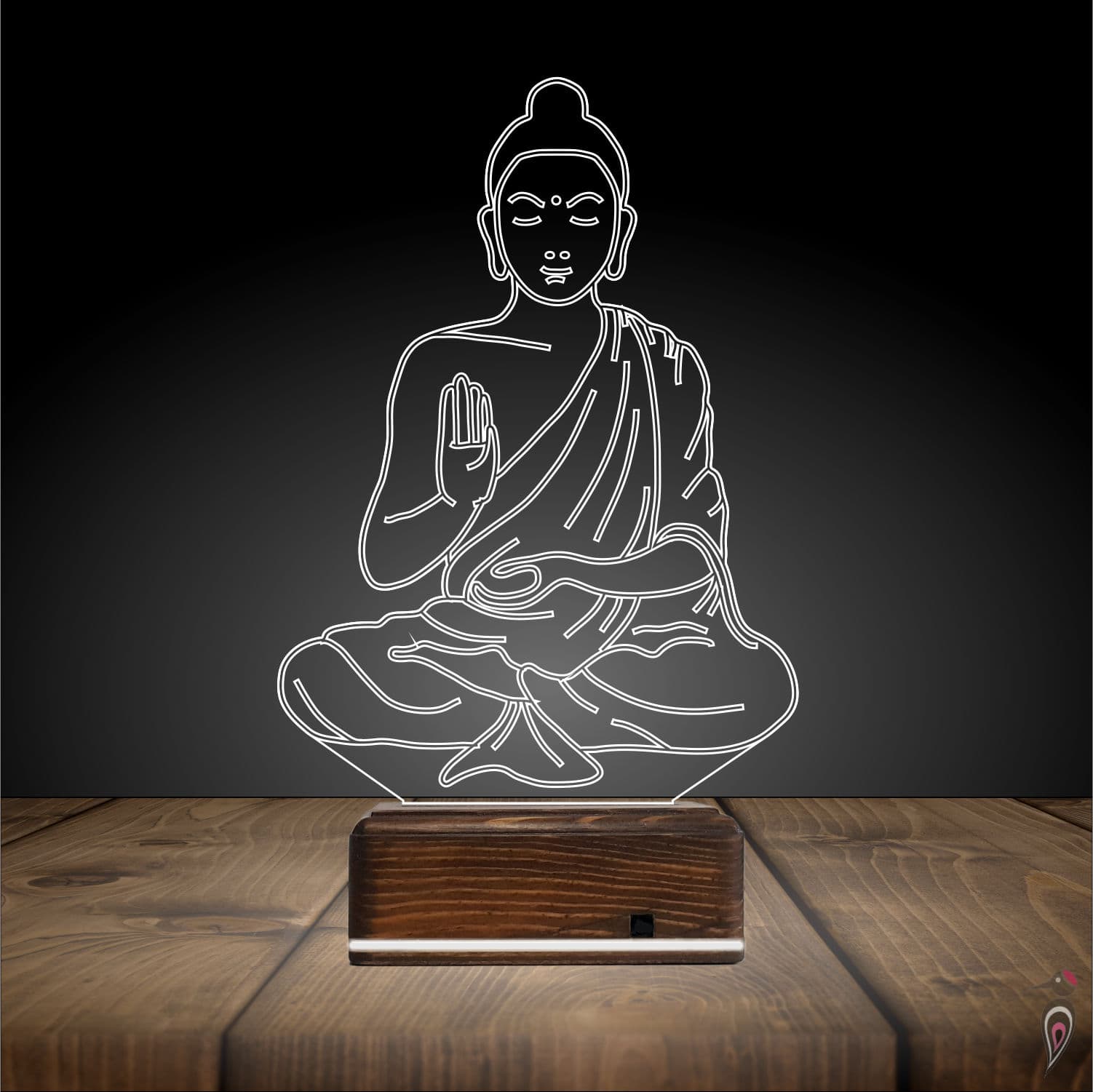 Будда — 3D LED Ночник | Подарок для души и покоя 3