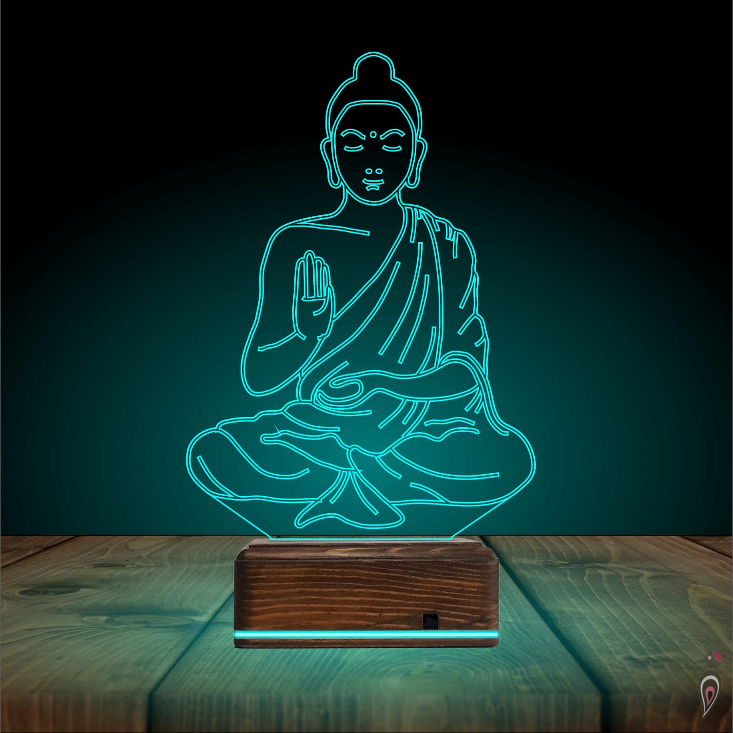 Будда — 3D LED Ночник | Подарок для души и покоя 4
