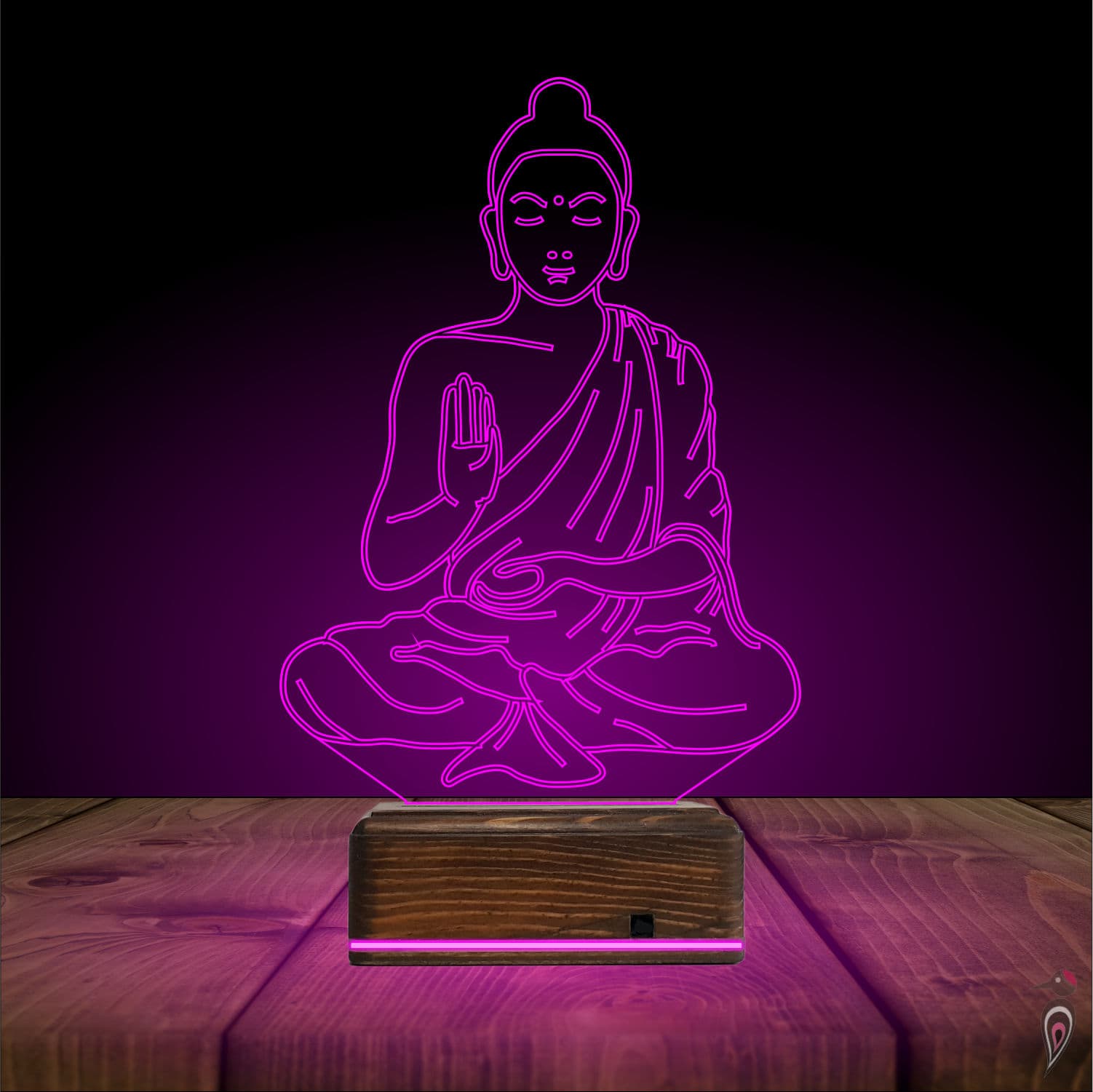 Будда — 3D LED Ночник | Подарок для души и покоя 6