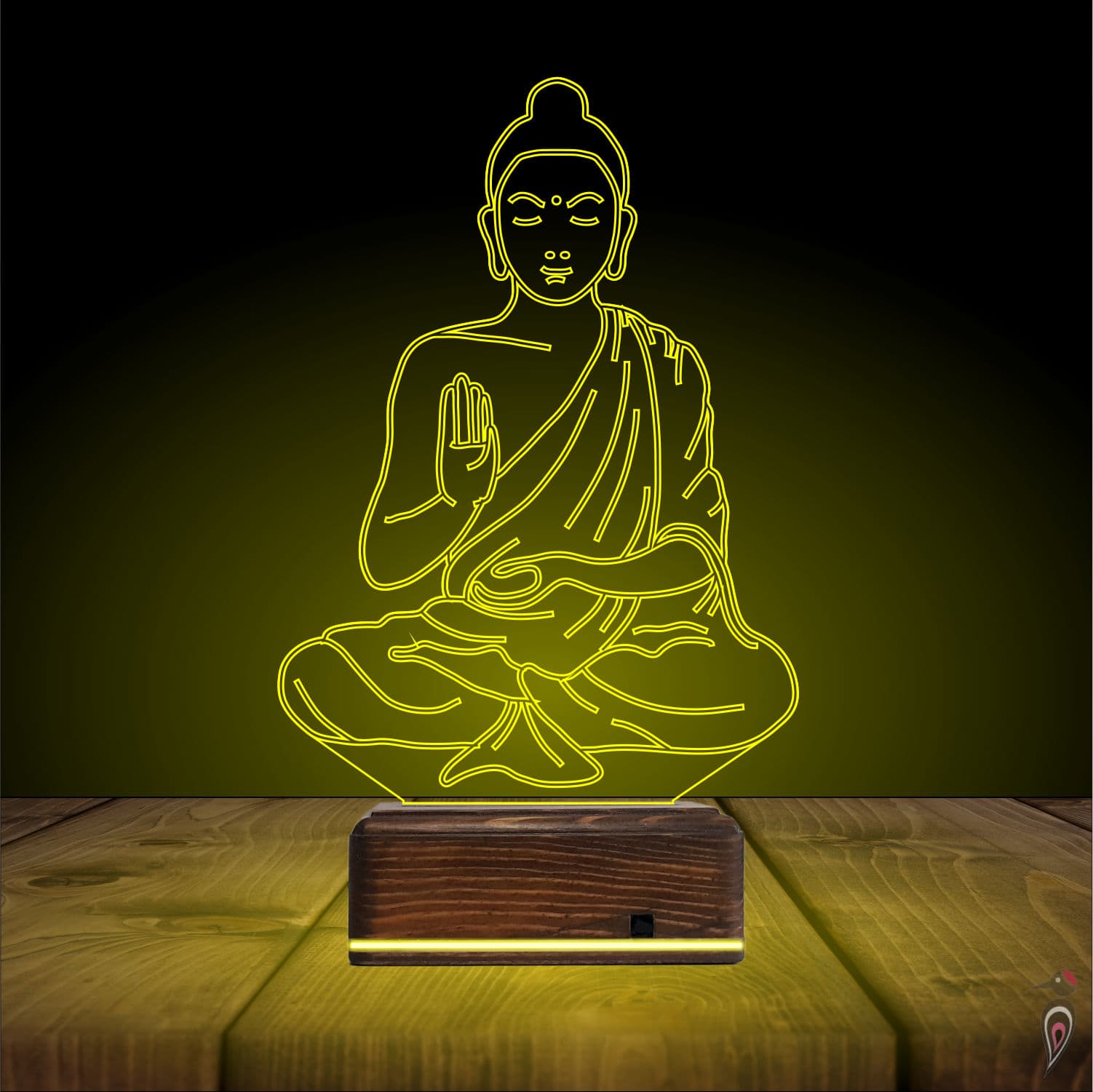 Будда — 3D LED Ночник | Подарок для души и покоя 7