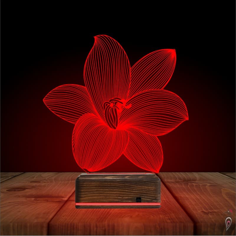 Лилия — 3D LED Ночник | Романтический подарок 10