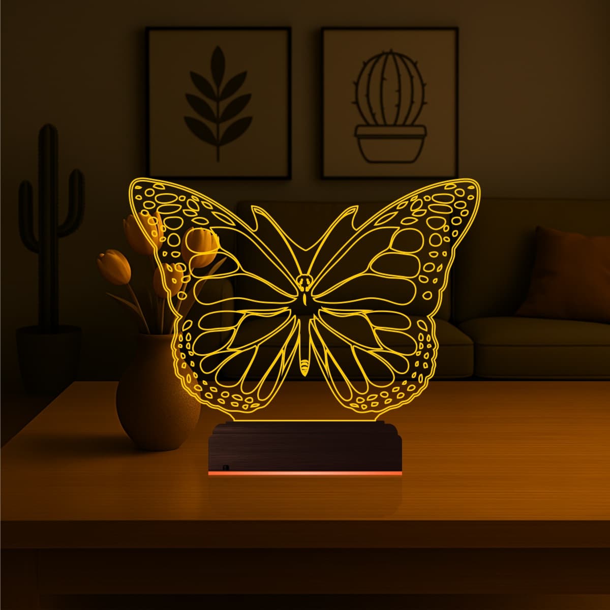 Бабочка 3D Ночник 7