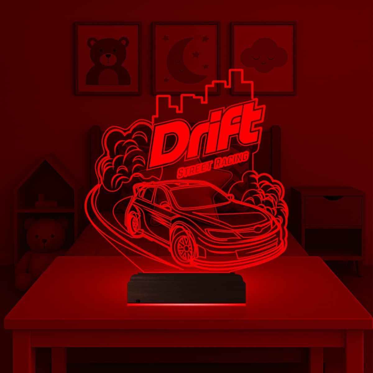 Дрифт — 3D LED Ночник | Подарок парню или ребенку 4