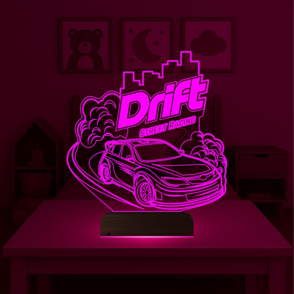 Дрифт — 3D LED Ночник | Подарок парню или ребенку 6