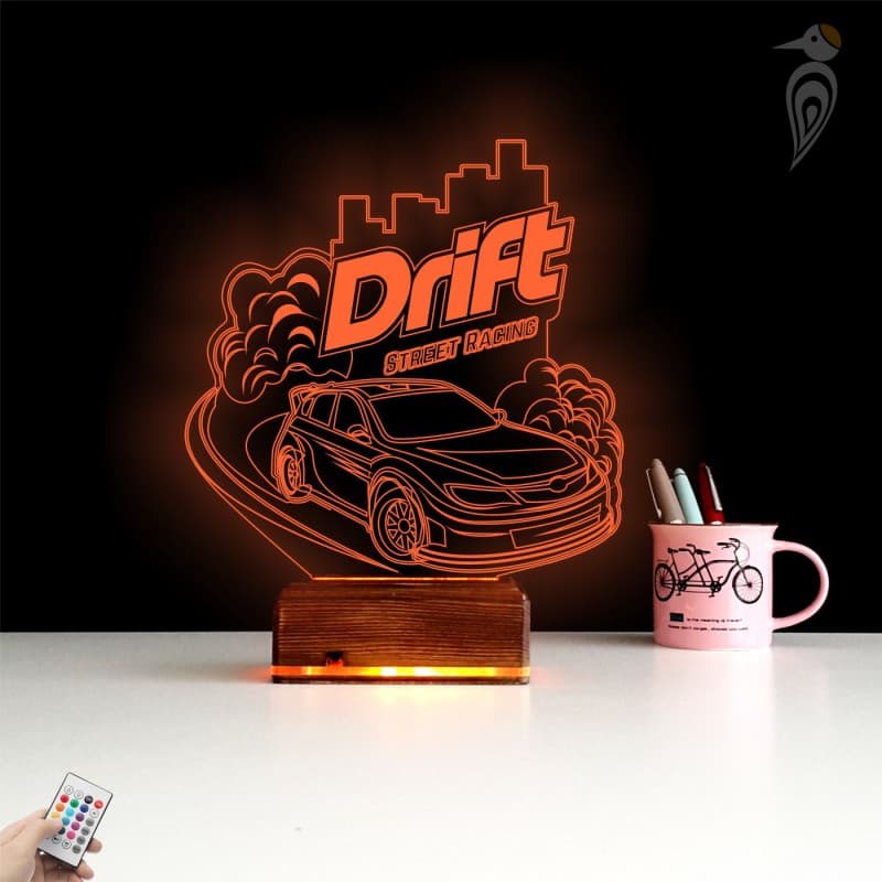 Дрифт — 3D LED Ночник | Подарок парню или ребенку 9