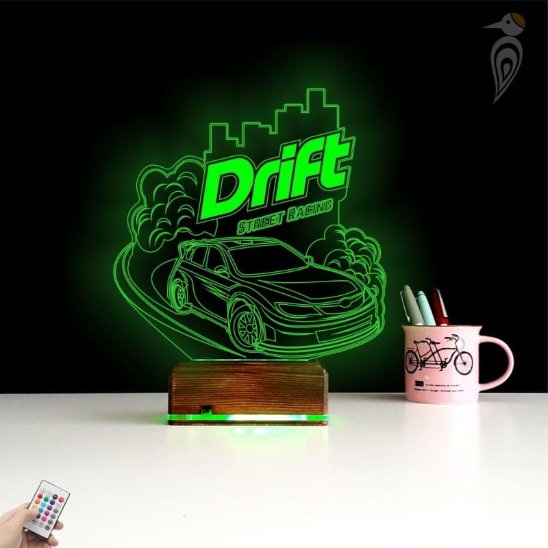 Дрифт — 3D LED Ночник | Подарок парню или ребенку 10