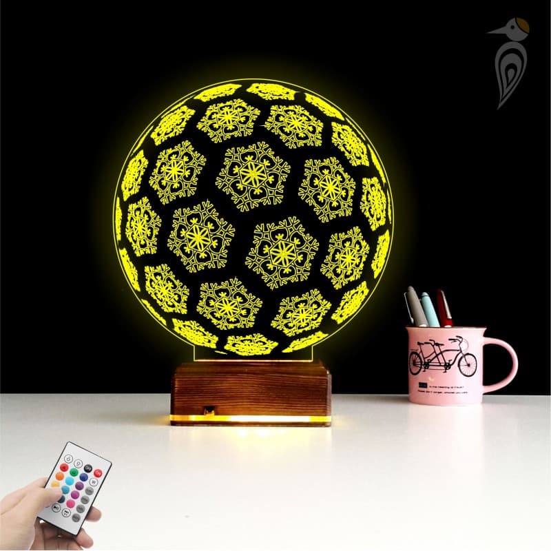 Снежный шар — 3D LED Ночник | Подарок на Новый год 9