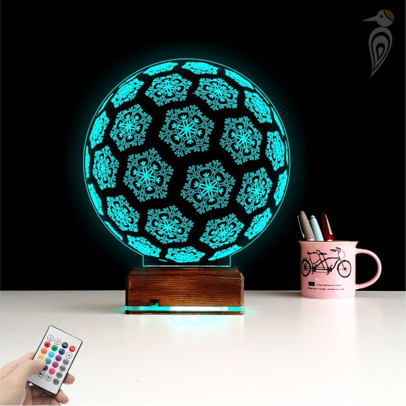 Снежный шар — 3D LED Ночник | Подарок на Новый год 10