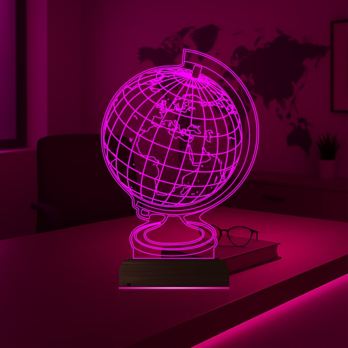 Глобус Земли — 3D LED Ночник | Подарок путешественнику 4