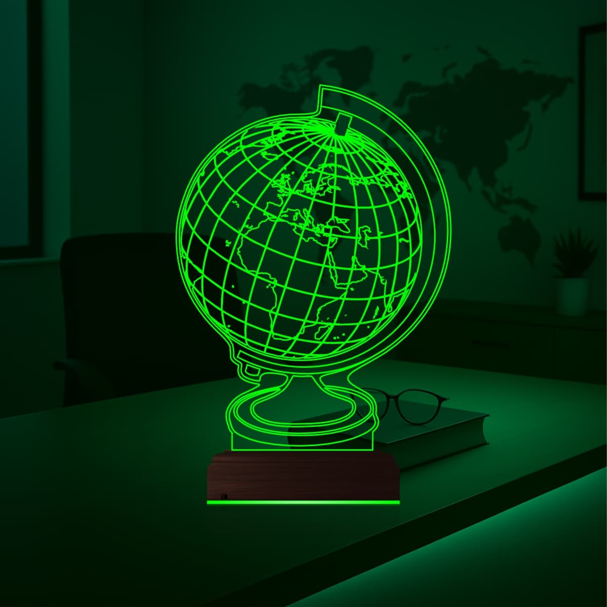 Глобус Земли — 3D LED Ночник | Подарок путешественнику 5