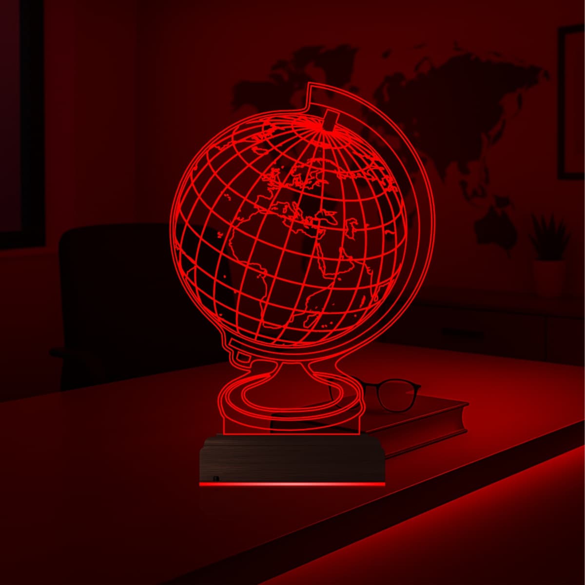 Глобус Земли — 3D LED Ночник | Подарок путешественнику 6
