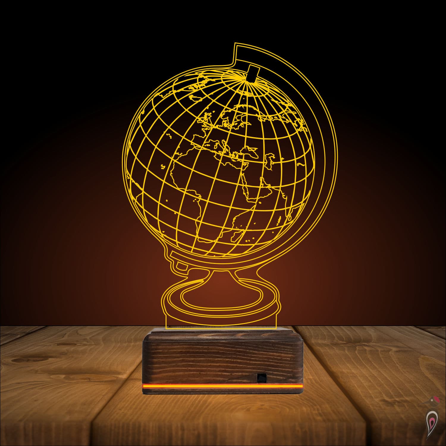 Глобус Земли — 3D LED Ночник | Подарок путешественнику 9