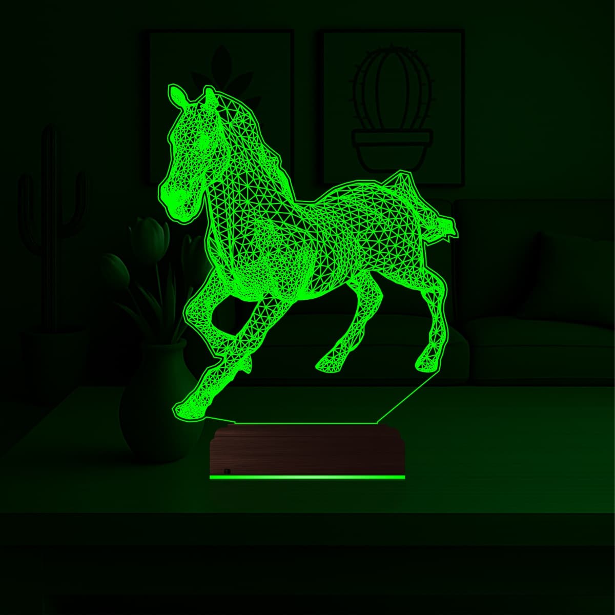 Лошадь — 3D LED Ночник | Подарок любителям животных 5