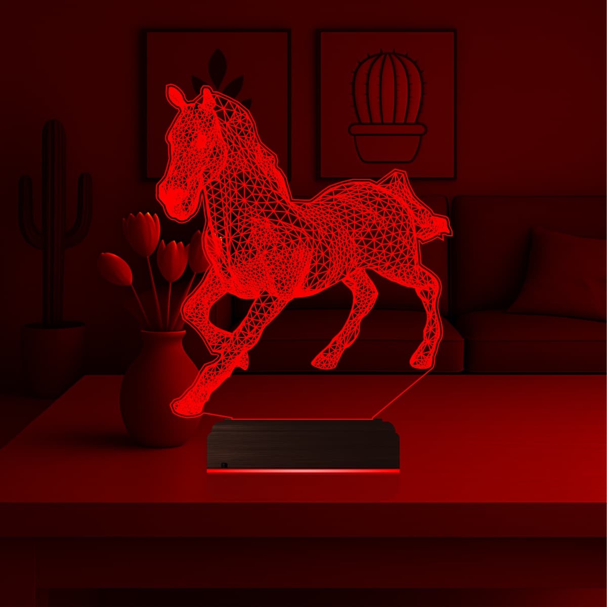 Лошадь — 3D LED Ночник | Подарок любителям животных 6