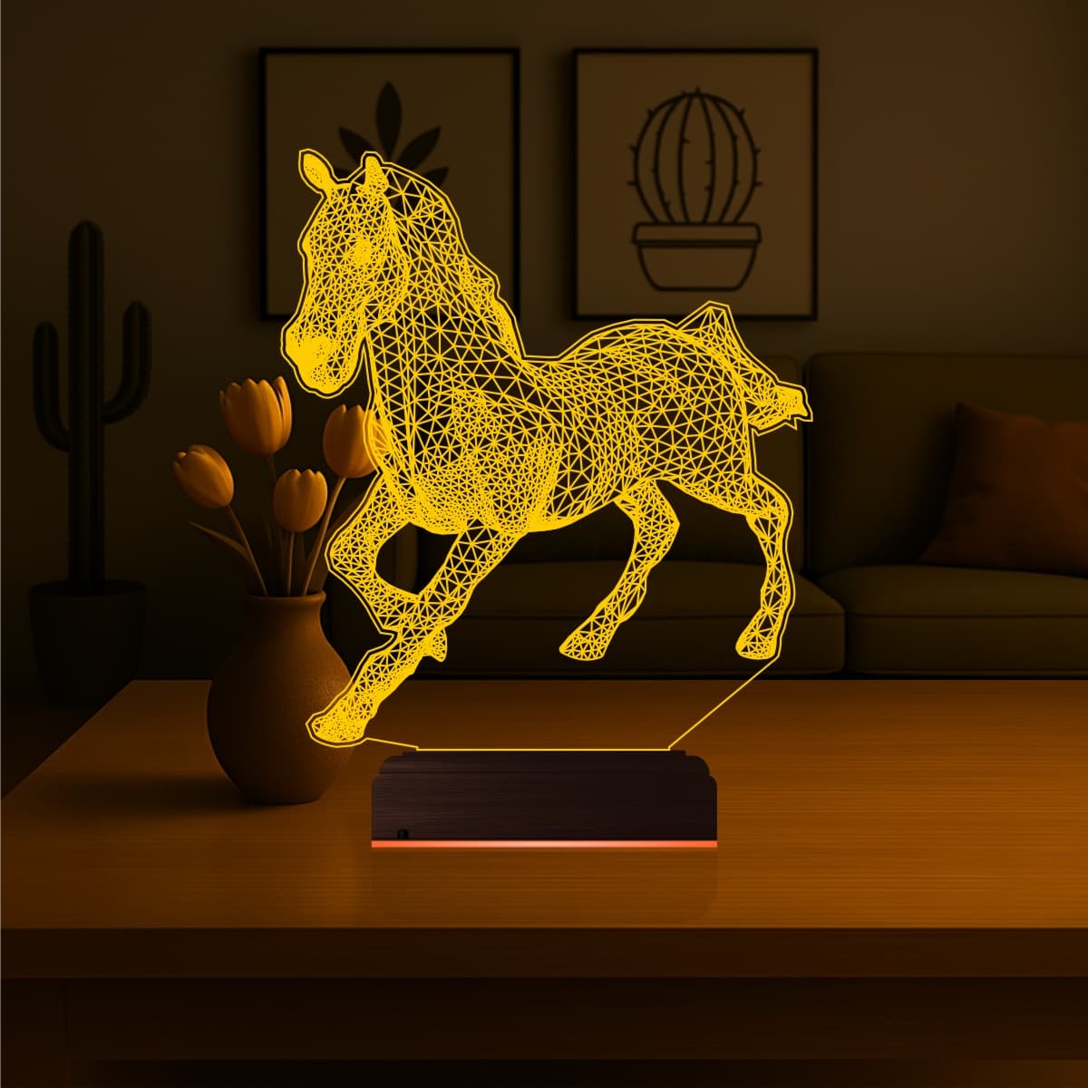 Лошадь — 3D LED Ночник | Подарок любителям животных 7