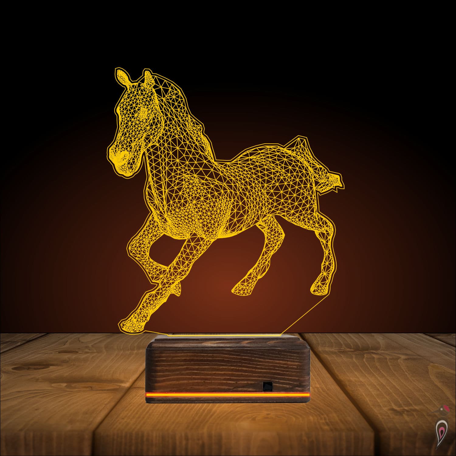 Лошадь — 3D LED Ночник | Подарок любителям животных 9