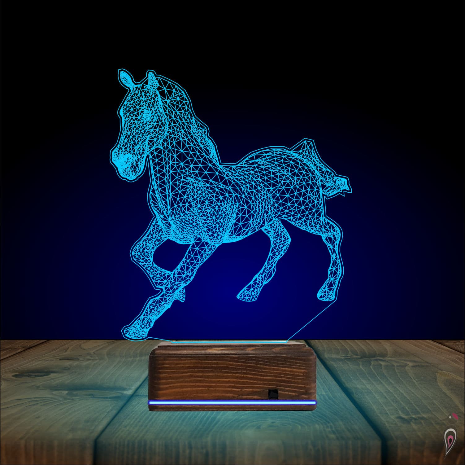 Лошадь — 3D LED Ночник | Подарок любителям животных 10