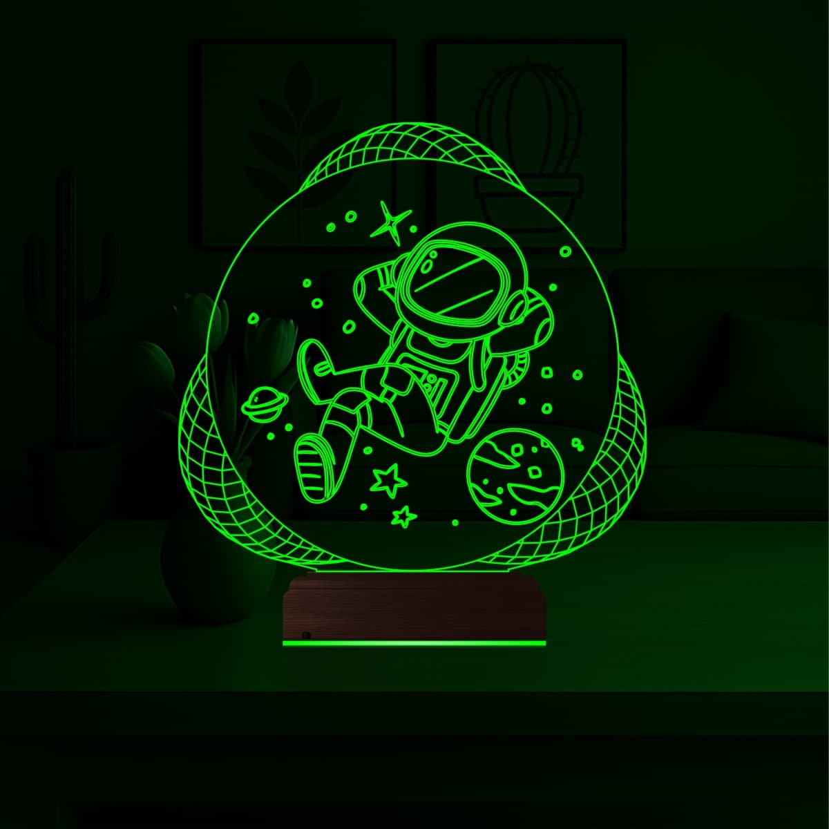 Космонавт — 3D LED Ночник | Подарок детям и мечтателям 5