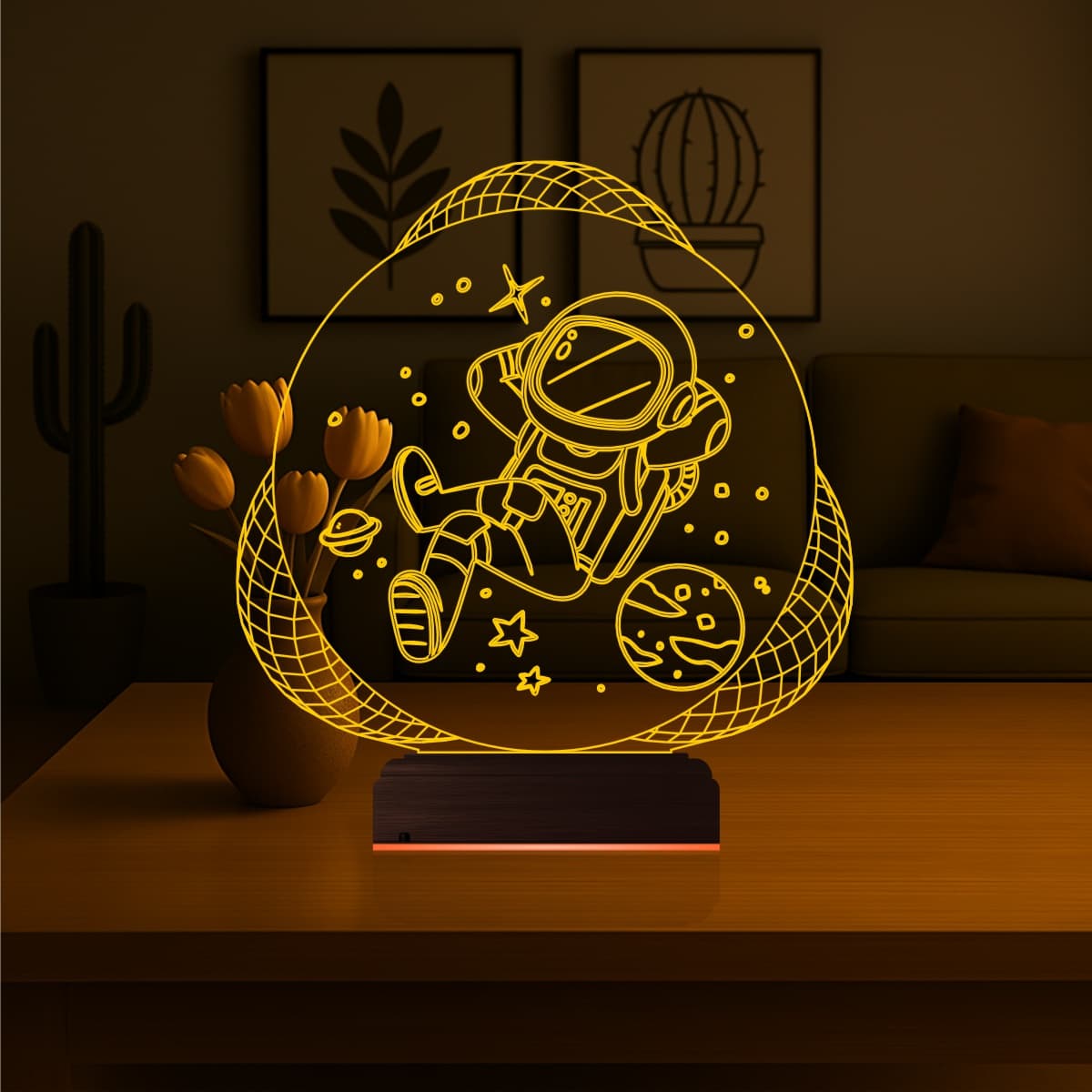 Космонавт — 3D LED Ночник | Подарок детям и мечтателям 7